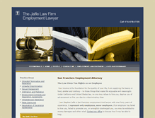 Tablet Screenshot of jaffetriallaw.com